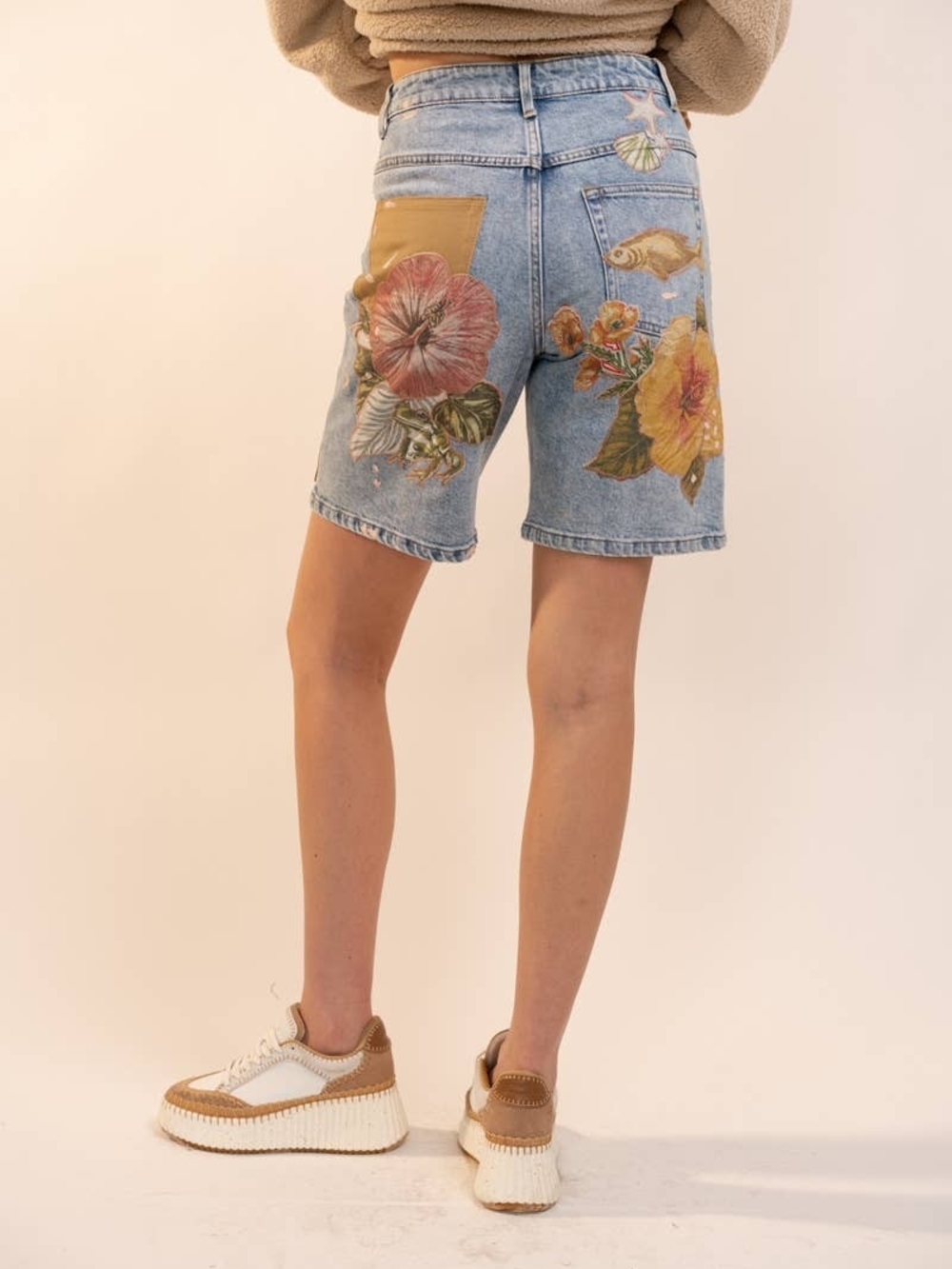 Blue B Sweet Sunshine Patchwork Bermuda Shorts